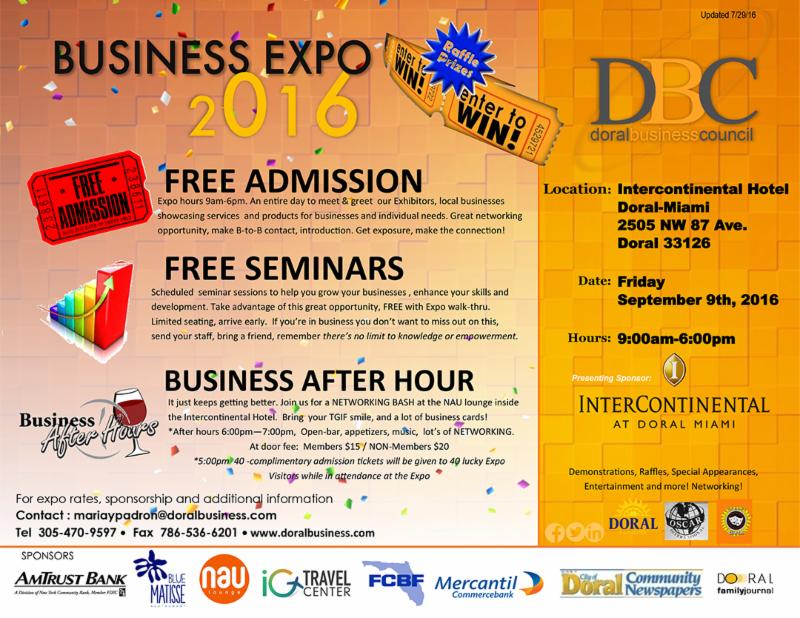 EmpowerExperts's tweet photo. Empowerment Experts Group Invites you to the Doral Business Expo 2016 https://t.co/S5YlDAh8dB https://t.co/ldViT0aVrA