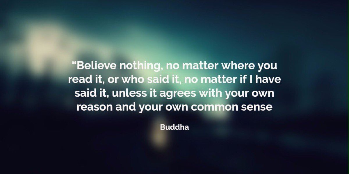 Maskerade314's tweet image. Buddha on the art of critical thinking :