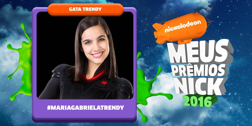 NickelodeonBR's tweet photo. Vote agora mesmo na Gata Trendy! Para apoiar #MariaGabrielaTrendy no #MPN basta dar RT neste tweet! @mgabrieladfc https://t.co/eMeAg5xl0k