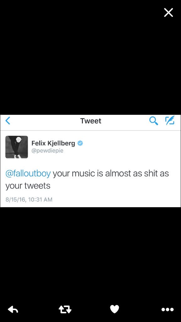 IanitesPotato's tweet photo. @pewdiepie feel the fandom https://t.co/3ZavtoxDB7