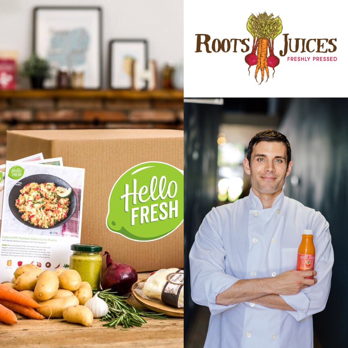 We’re excited to announce #RootsJuices is the first national retailer to partner with <a href="/HelloFresh/">HelloFresh US</a>! #NotJustJuice