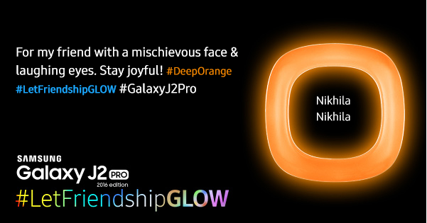 NidhiBhar's tweet photo. Make this Friendship Day special for your friend with #GalaxyJ2Pro & #LetFriendshipGLOW https://t.co/XQ9Ev3yCQm https://t.co/HphRuKpRT0