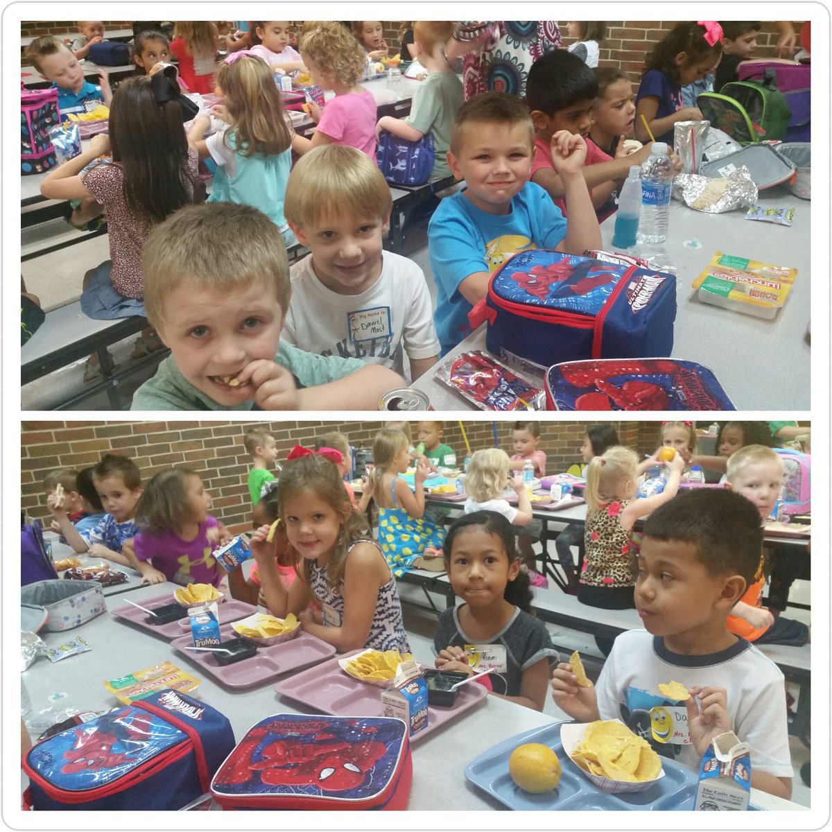 renaelementary's tweet photo. Finally, it's lunchtime!!! #firstdayVB #kindergarten #RenaRocks https://t.co/yHH7GG0SWz
