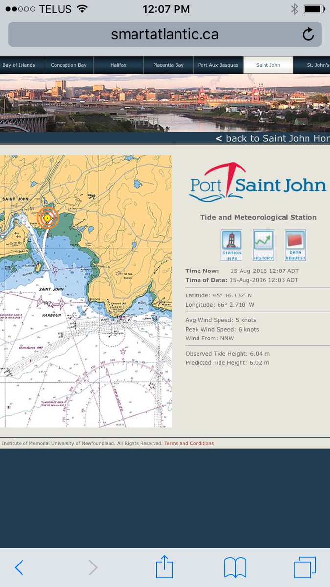 HbrMasterPSJ's tweet photo. .@PortSaintJohn adds real-time tide gauge and anemometer to enhance safety &amp; efficiency. https://t.co/zMGaTNO0eI https://t.co/H0h0od5ZUf