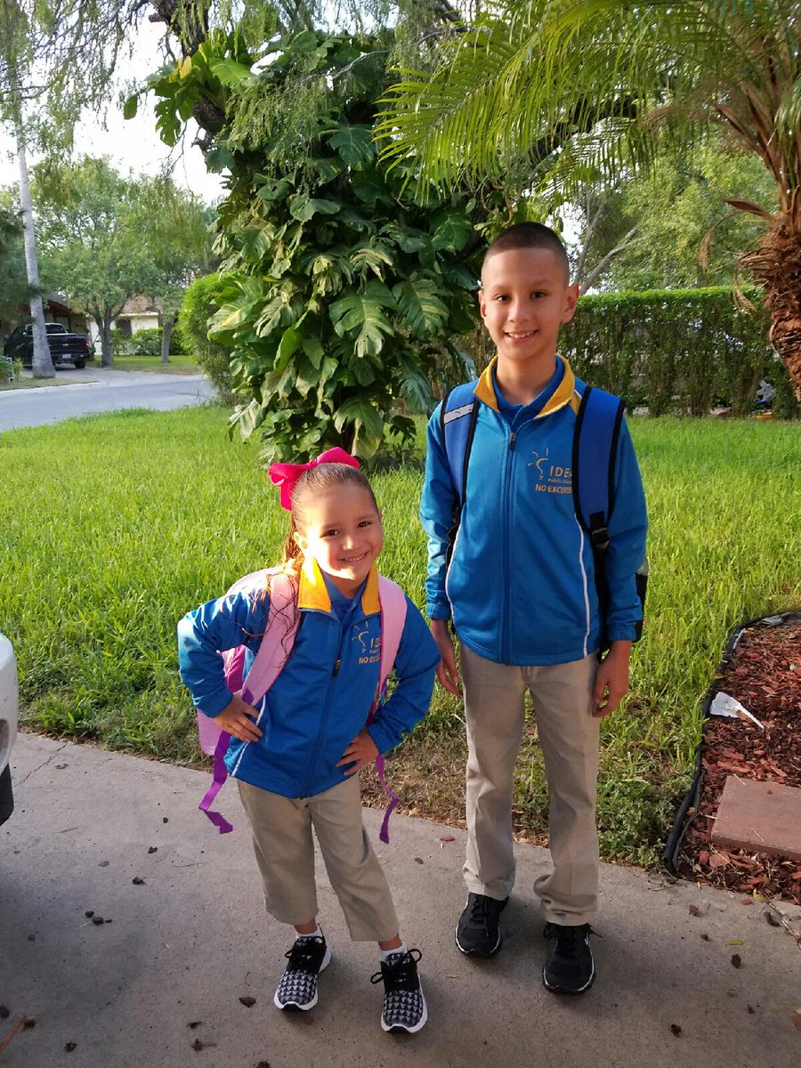 Goastown's tweet photo. 1st Day Of School n 1st Day For My Lil' Estelah @IDEAWeslacoPike https://t.co/TgiMZtU8tT