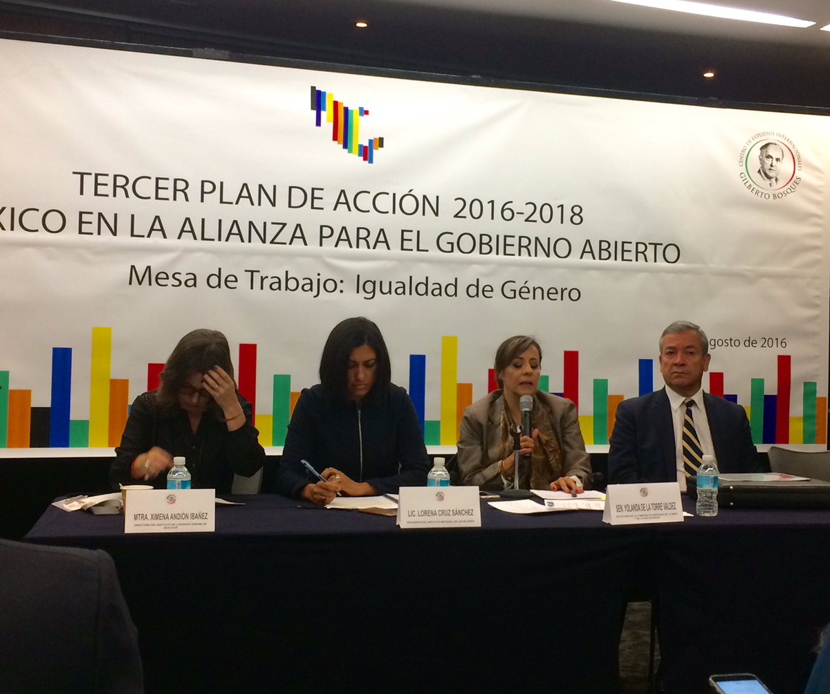 FundacionIDEAMX's tweet photo. Participamos en mesa de trabajo sobre #EquidadDeGenero para generar #PA @GobAbierto_MX #OGPMexico en @senadomexicano https://t.co/PaTH9cBnlU