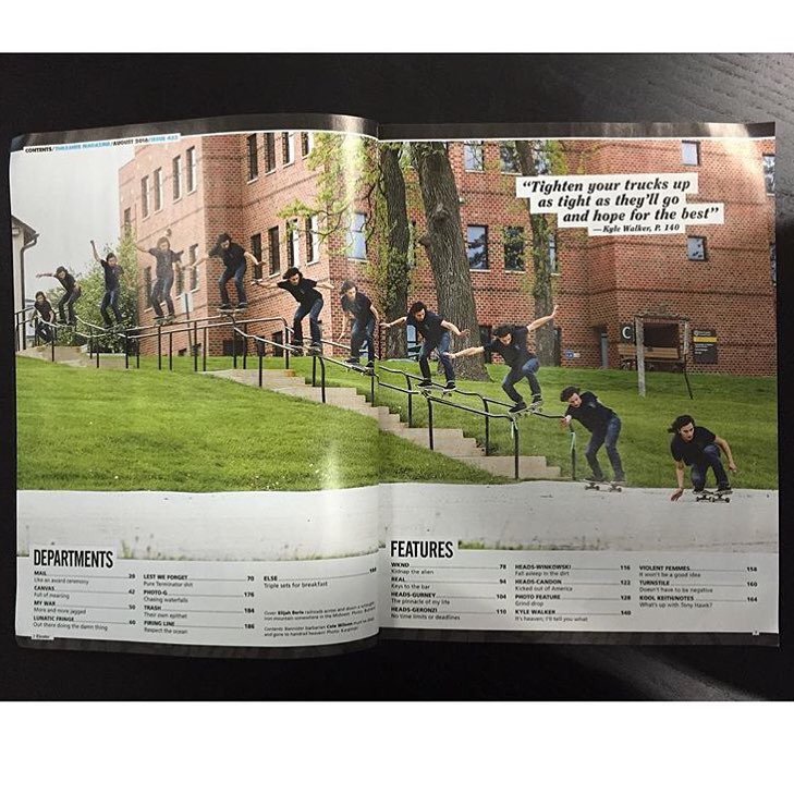 Cole Wilson 5050 through an obstacle course of kinks and drops. #thrashermagazine
📷: Karpinski | <a href="/thrashermag/">Thrasher Magazine</a>