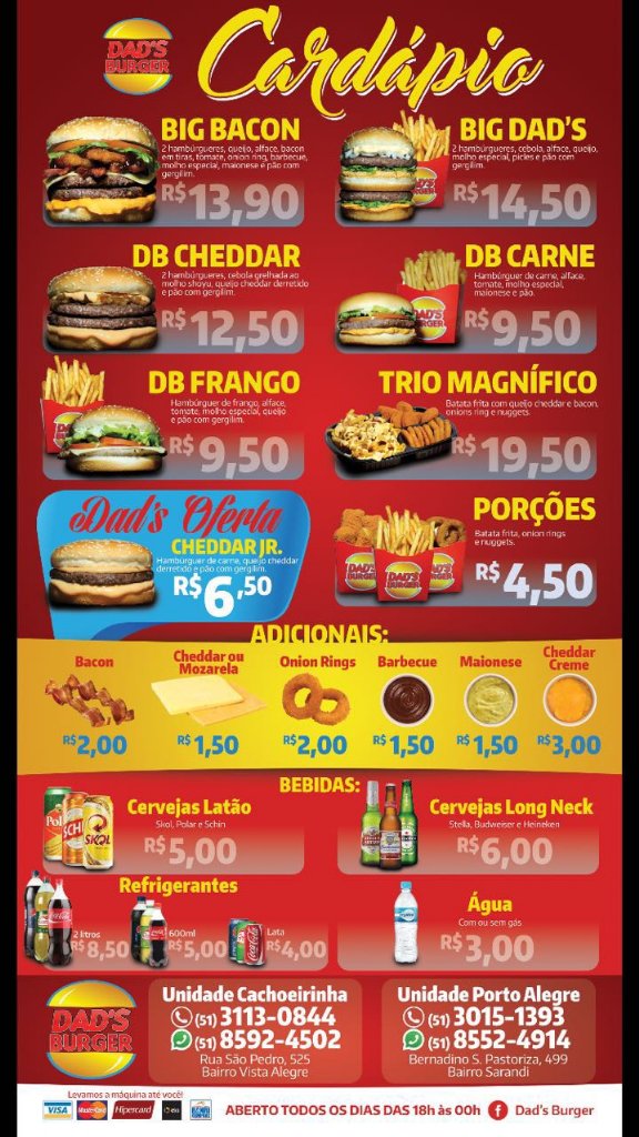 Papa Burguer - Desvio Rizzo menù, Caxias Do Sul - Main Menu