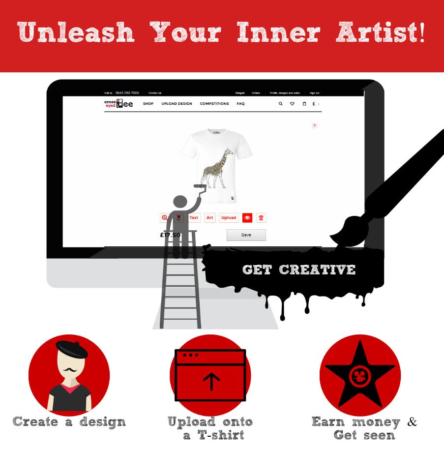 Better get that designing hat on pretty sharpish, don't you think...? #art #tshirt crosseyedtee.com/register…