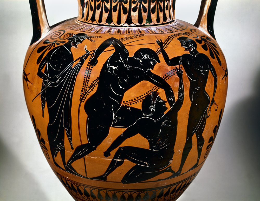 britishmuseum's tweet photo. Wrestling was a big event at the ancient Olympics – here’s how a match might have ended https://t.co/gyVzWCEnQ6 https://t.co/wkyx3r4qEH