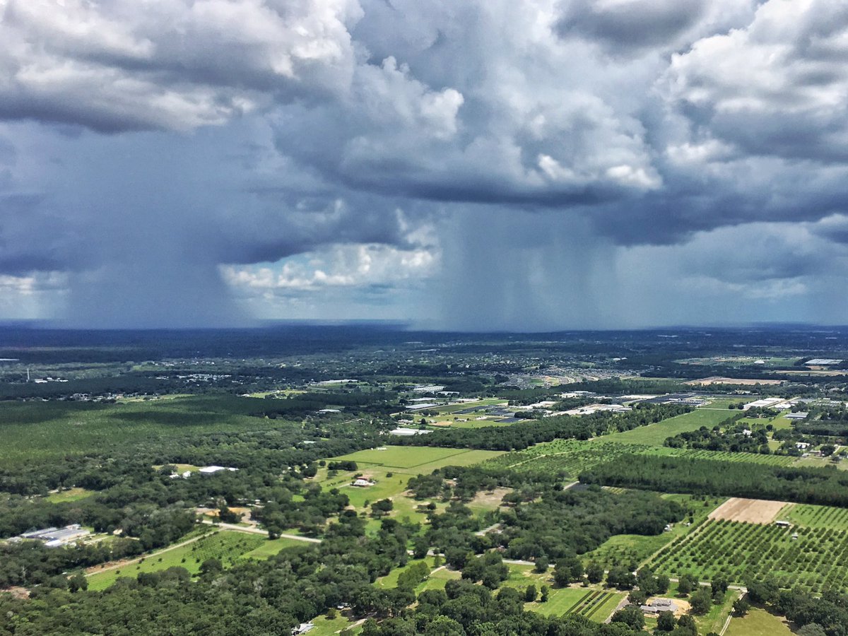 Looking for our slot back into Orlando. #aerials #outthechopperwindow #rainshowers #helowash