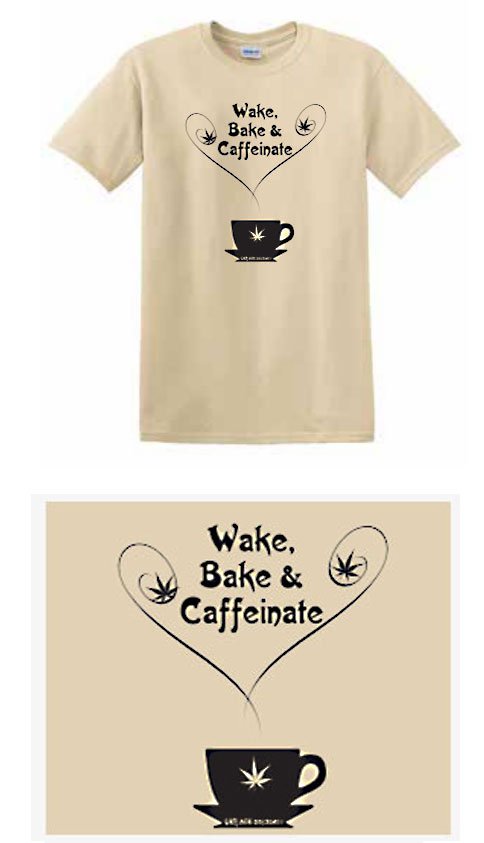 UrbThrasher's tweet photo. Printed this Caffeinate TS also. Will be at this week's Seattle Hempfest, Urb Age #425! Thx for supporting. https://t.co/OGNA6sCWzo