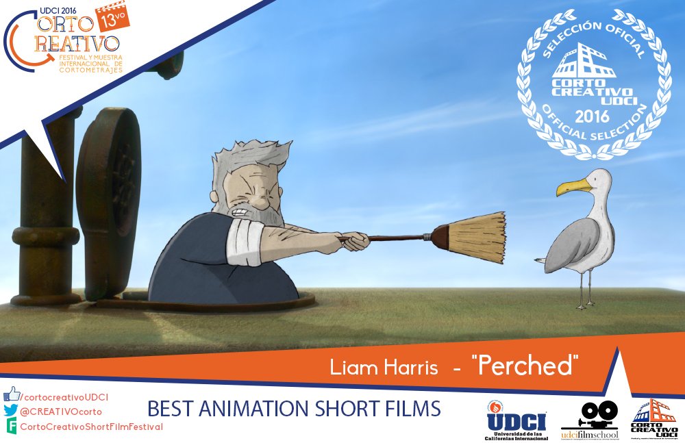 CREATIVOcorto's tweet photo. Participating as #BestAnimationshortfilm in #Cortocreativo #CCUDCI2016
"Perched” - Liam Harris
From: United Kingdom https://t.co/pY9VRFSDJN