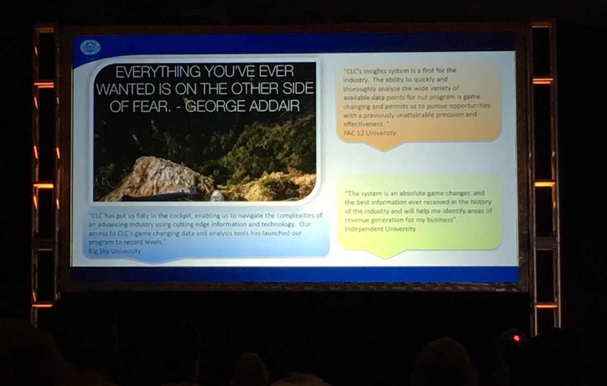 briczaj's tweet photo. Everything you've ever wanted is on the other side of fear. - George Addair #CIO100 https://t.co/jslABZE8KV