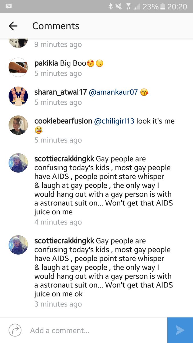 NattyBoyle's tweet photo. Everyday #homaphobia. #slimeball #gay #idiot #gaypride https://t.co/tCoamBDRO0
