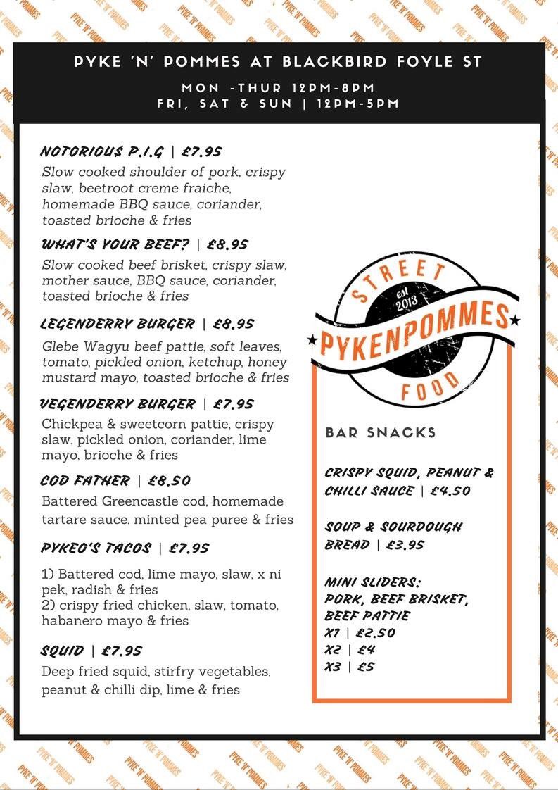 . <a href="/blackbird_derry/">Blackbird Derry</a> <a href="/KevinPyke/">Kevin pyke</a> #Derry #Londonderry #Legenderryhour #irishfood #irishfoodparty #supportlocal