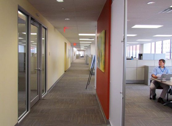 BHDP's tweet photo. Photos from inside @caresource's new space in the #KetteringTower, #Dayton: https://t.co/FUQk0vXrDF #agile #work https://t.co/lEFKmdMLxc