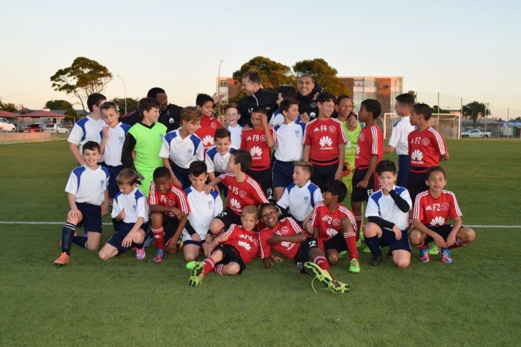 LiamShirley's tweet photo. Sharing a good laugh with my good friend #grompy after our match this evening. Herzlia versus @ajaxcapetown https://t.co/USIhHhZCOR