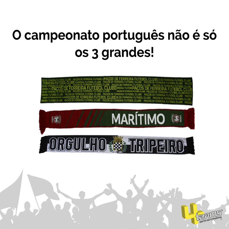 forteamslab's tweet photo. O campeonato português não é só os 3 grandes!
Qual é o teu clube?
4-teams.pt
#4teams #futebol #cachecois #portugal https://t.co/OjpEzjJBA8