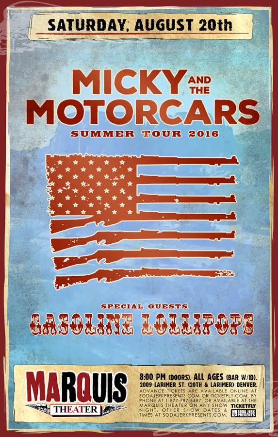 GasPops's tweet photo. Mondays suck, but we'll see you this Saturday 8/20 at @marquis_theater in #Denver, where we open for @themotorcars https://t.co/HeOcVLdFCF