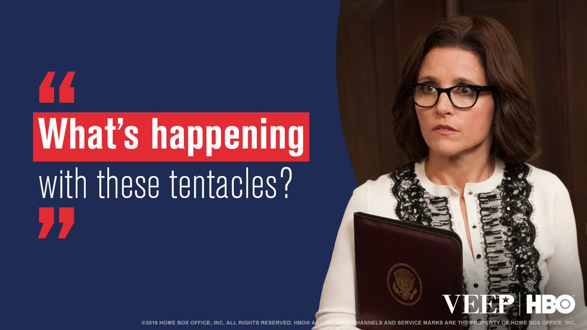 VeepHBO's tweet photo. The answer to this and other important #Veep questions now streaming on @HBONOW. https://t.co/LjpJwzH4vg