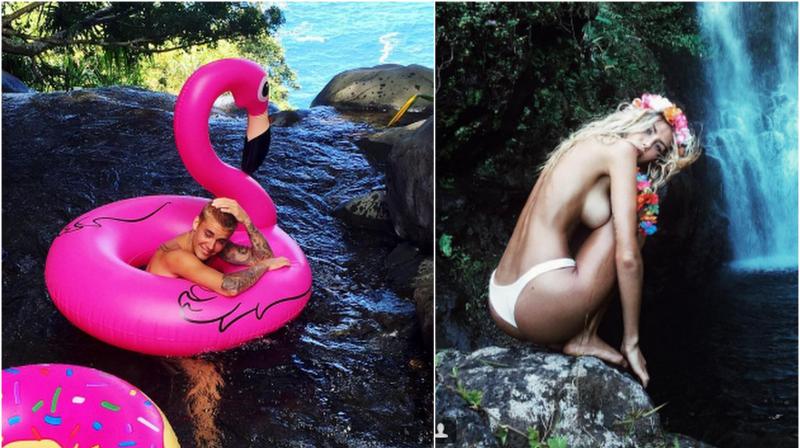 TuMusicID's tweet photo. Justin Bieber desnudo en Hawaii con Sahara Ray y unas amigas >>  https://t.co/wbpdDXZlby https://t.co/K8LVtZqoEg