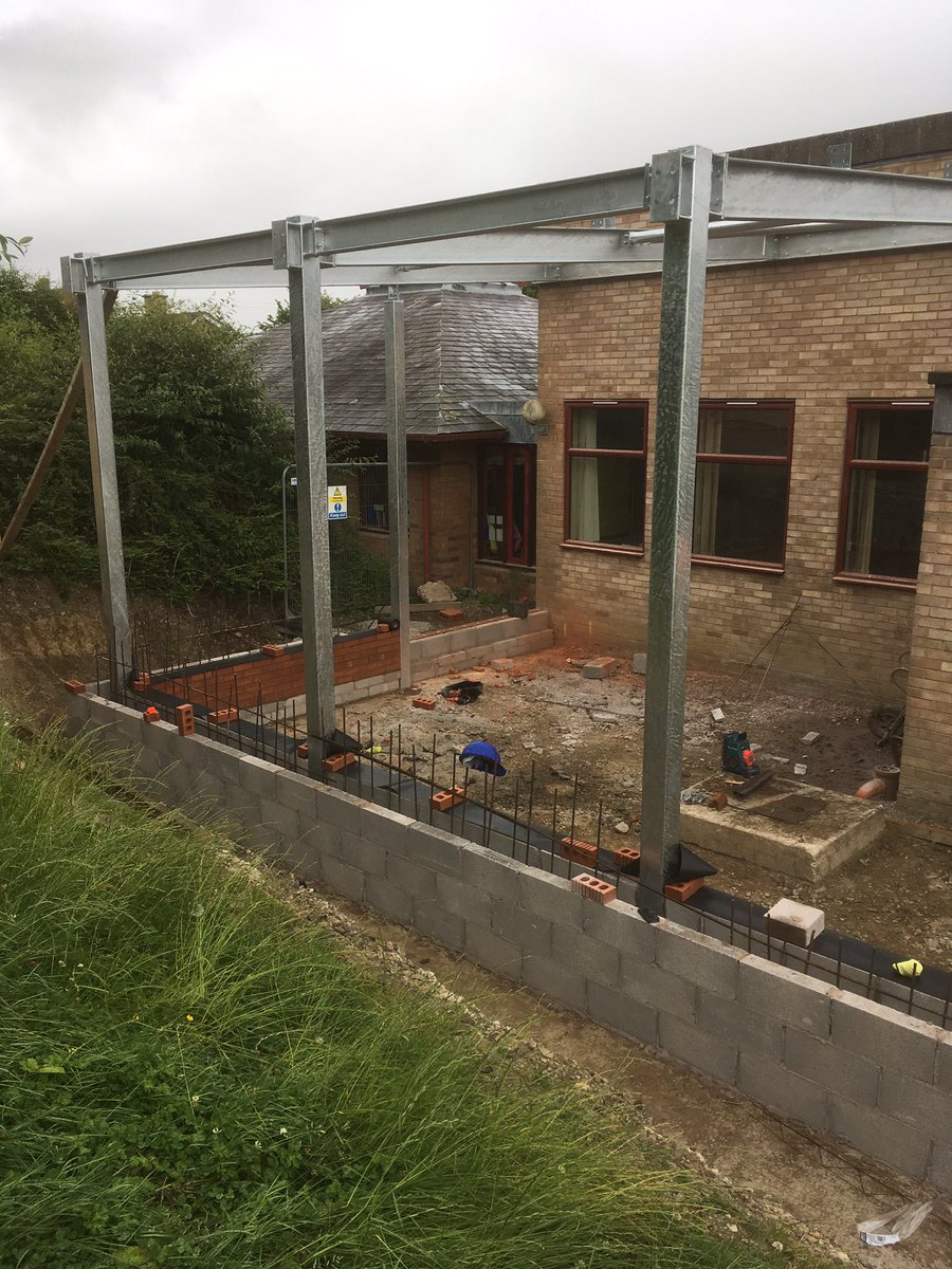 MpBuilding's tweet photo. Extension at penygloddfa school is progressing well https://t.co/DaXYHo0O14