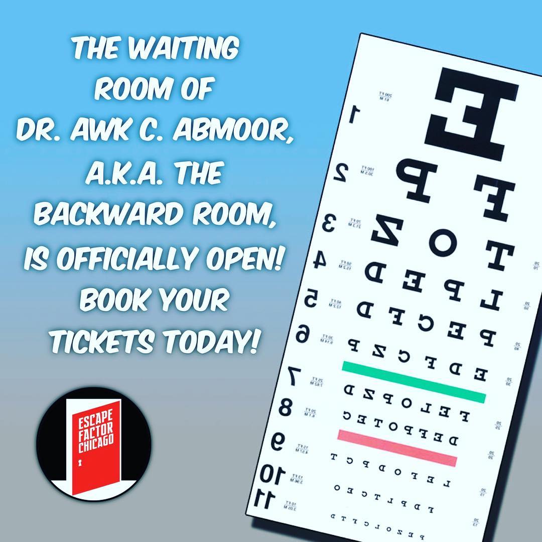 escapefactor's tweet photo. The doctor is in, for now... Hurry up and book your tickets! #escapefactorchicago #escapefactor #escaperoom #puzzles https://t.co/WNvsSlXv4S