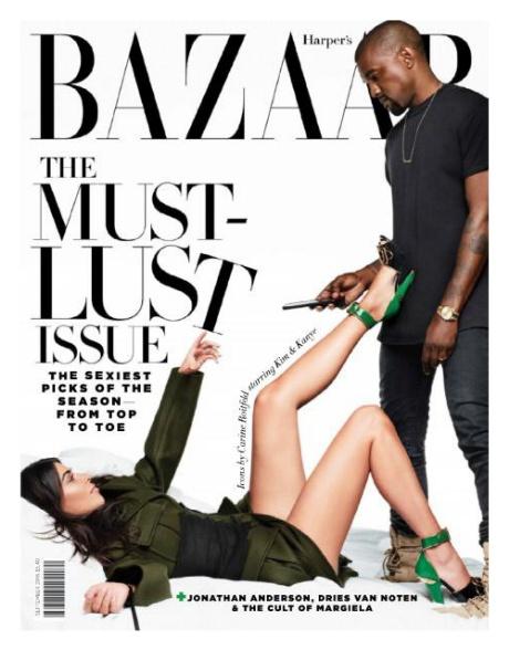 Kim Kardashian \u0026 Kanye West for Harper's Bazaar Singapore - September 2016 # KanyeWest #KimKardashian #harpersbazaar, image size:460x588