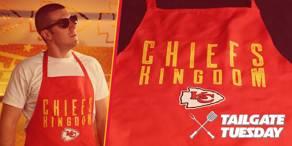 Chiefs's tweet photo. Who is ready for #TailgateTuesday at #ChiefsCamp? Be among the first 1,000 to attend practice to claim this beauty. https://t.co/kj7vzqKj5E
