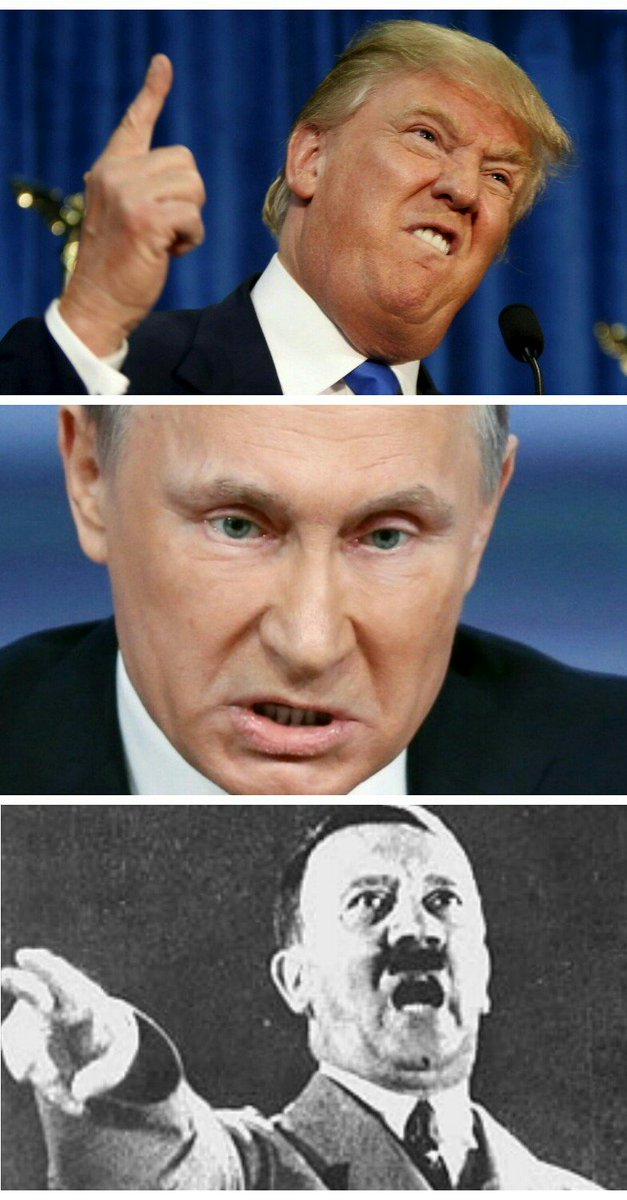 TrumpsDailyCon's tweet photo. Lying idiot @realDonaldTrump is America's Putin & Hitler!
#Trump #NeverTrump #SaveUs #Unfit4POTUS #BeAfraidOfTrump https://t.co/g18ohAF6tD