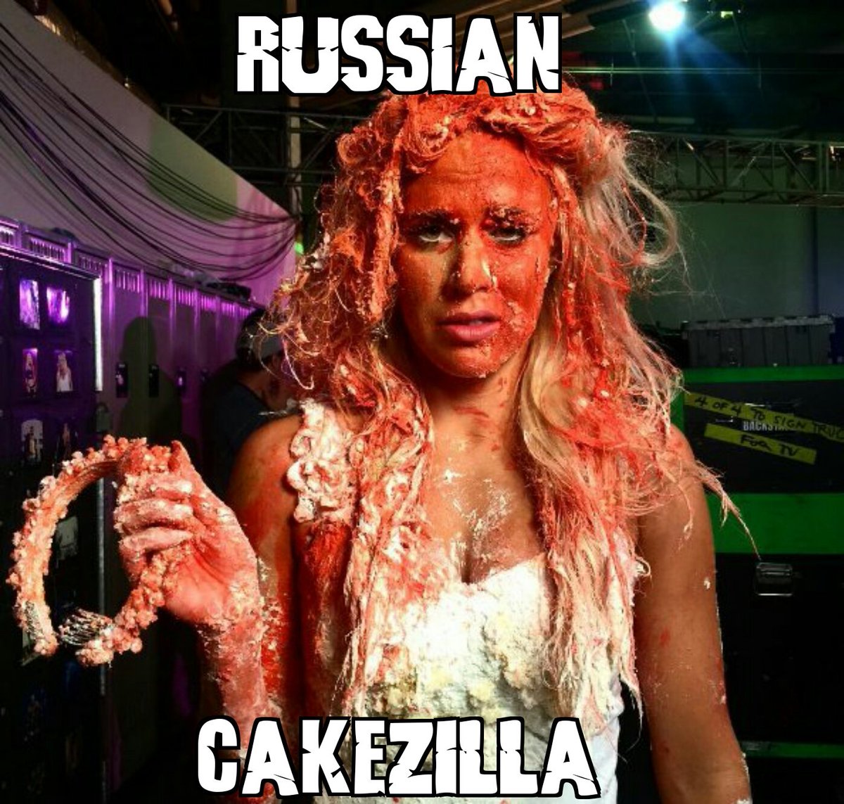 WilliamFindley1's tweet photo. @LanaWWE @WWEUniverse #RawPreShow #Cakezilla https://t.co/BaRgYY5zX0