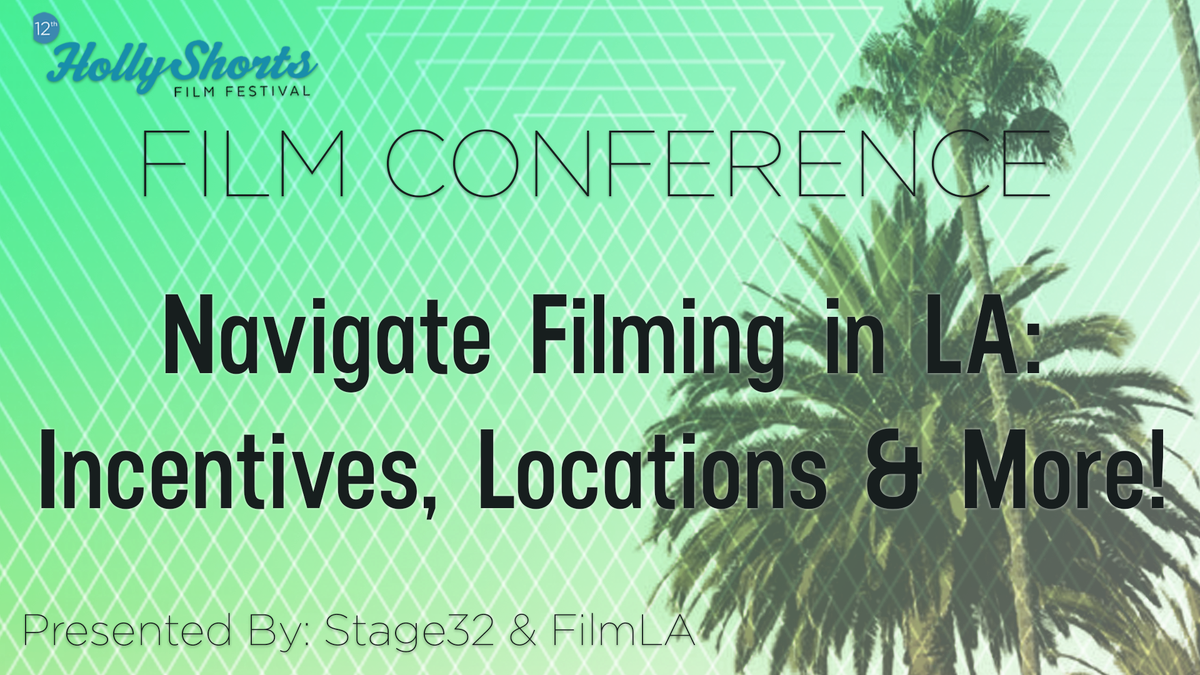 Stage32's tweet photo. FREE online panel Wednesday: Navigate Filming in LA-incentives, locations & more! #hsff2016 https://t.co/1MREslszH6 https://t.co/kjQezeJfDW