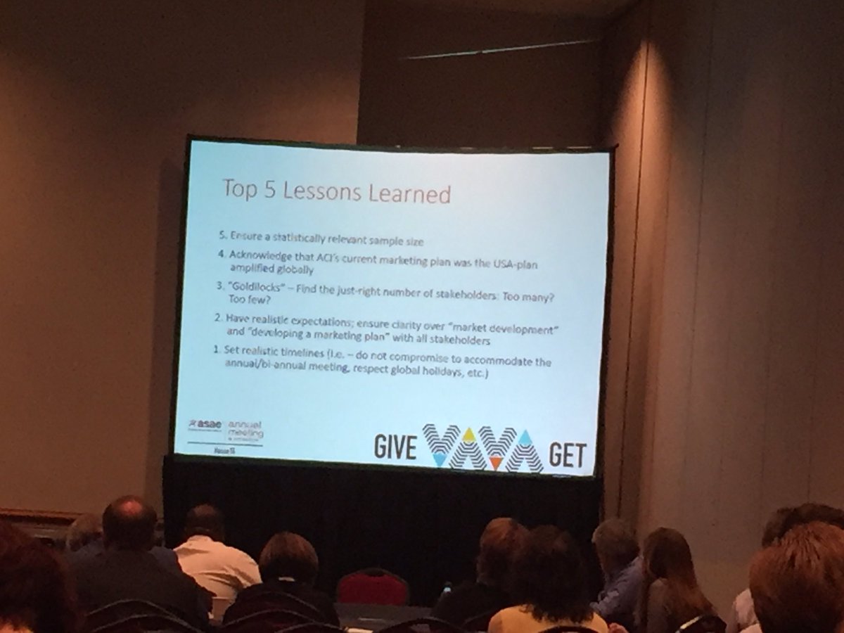 Top 5 global mkt strategy lessons #ASAE16 #asaeintl