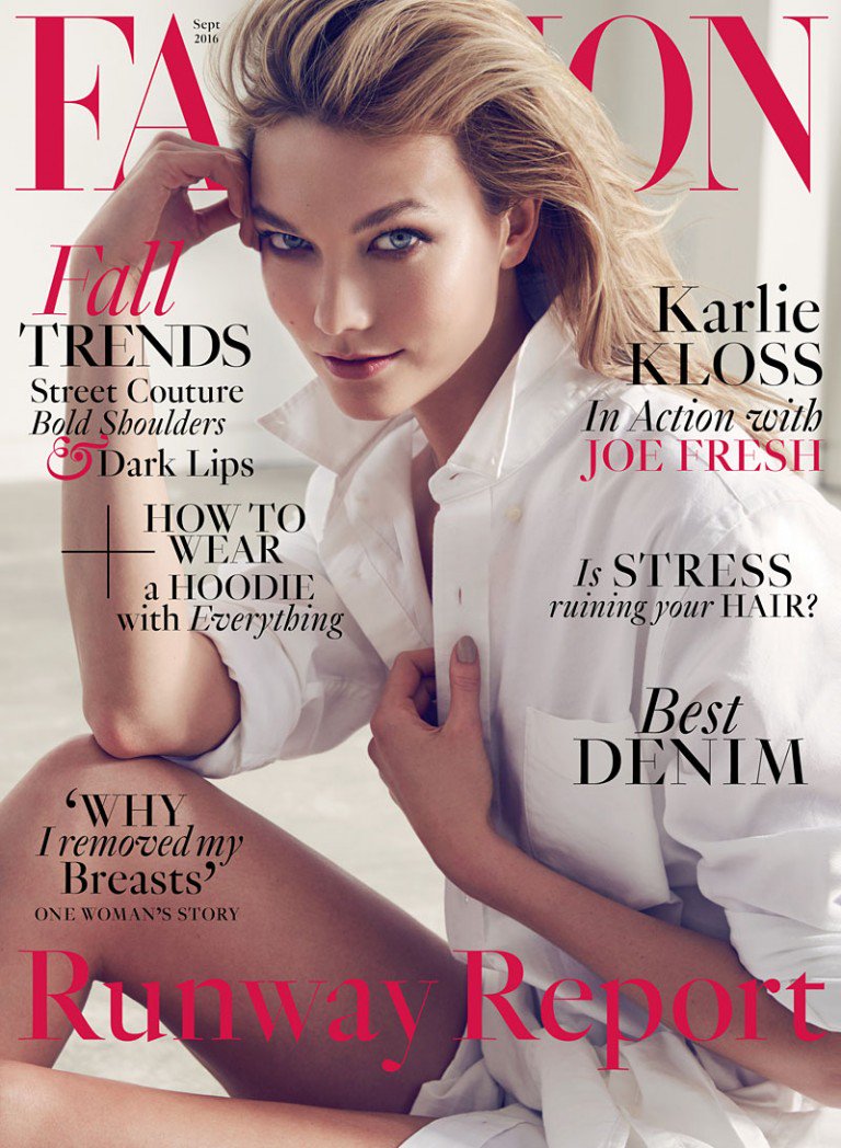 ICYMI, our #SeptemberIssue,featuring <a href="/karliekloss/">Karlie Kloss</a>, is on newsstands today stjo.es/2aYSQHI  #FASHIONxJoeFresh