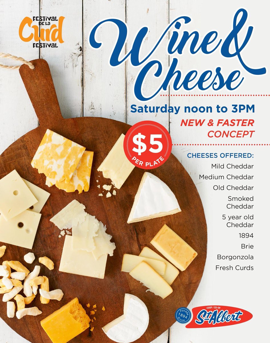 $5 for 1lb of cheese?! What a deal! This Saturday at the #stalbertcheese #curdfest