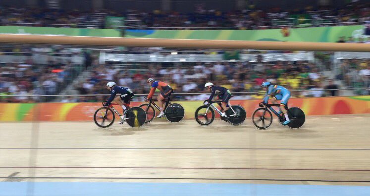 Congrats #TeamUSA  rider <a href="/SarahHammer/">Sarah Hammer-Kroening</a> on taking 3rd in the Women's Omnium Elimination Race!