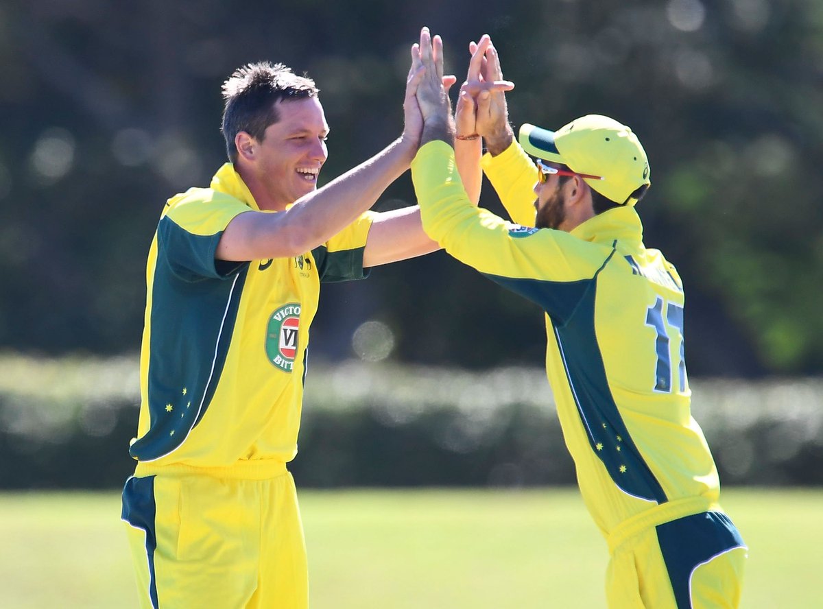 cricketcomau's tweet photo. Tremain the destroyer again! His 5-47 reduces the NPS to a very respectable 9-231. Play to resume in 30. #AusATour https://t.co/EeE2oR4OSp