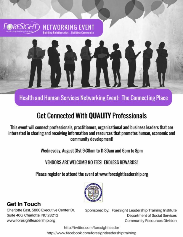 ForesightLeader's tweet photo. Building Relationships...Building Community. Join us on August 31st https://t.co/JdbZ7tSlGQ