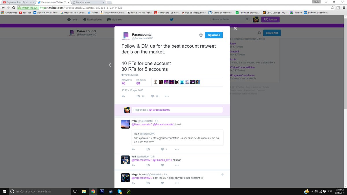 ByPecas's tweet photo. 40 RTS PARA UNA CUENTA DE MINECRAFT AYUDAAAAAAA :v Gracias a  @ParaccountsMC !!!! $$ #RT https://t.co/FZowTRvcIp