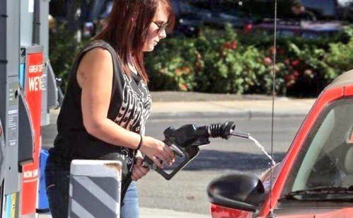 "As a feminist, I refuse to stick this in my car without it's permission!"