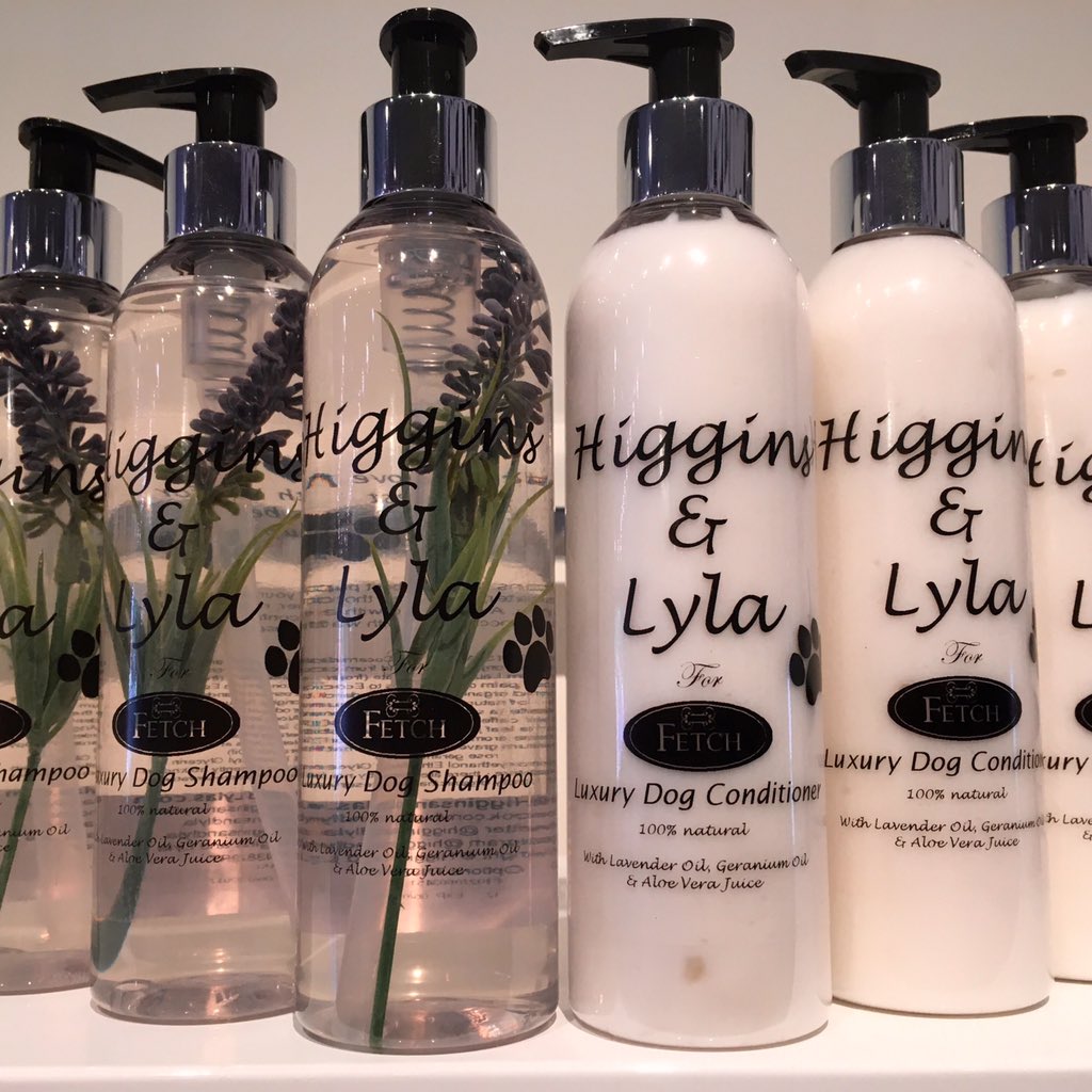 FetchShops's tweet photo. @HigginsandLyla and we are so excited to have your beautiful shampoo and conditioner @FetchShops. #fetchstyle https://t.co/lrz6sQrl1B