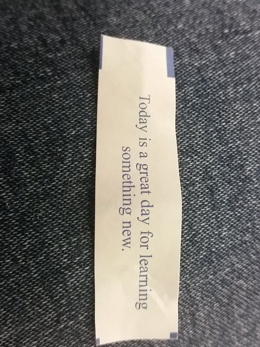 Guardchick2014's tweet photo. Seems like my fortune knew I was in training all day #siuerali16 https://t.co/MPxOGZaXMx