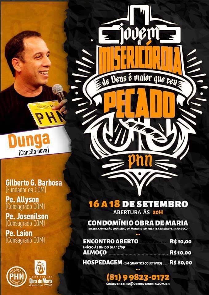obrademariabr's tweet photo. #PHN2016 em São Lourenço da Mata - PE. Com @dungaphn
 As reservas para hospedagem já estão abertas! https://t.co/zkpFXvgaiM