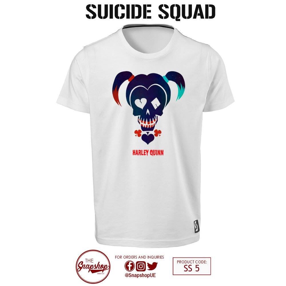 SnapshopUE's tweet photo. SUICIDE SQUAD SHIRTS! 
 
Available in all sizes
Teen Size - Medium - 190
Large - XXLarge - 220

Grab yours!! https://t.co/KI2jVPhJEU