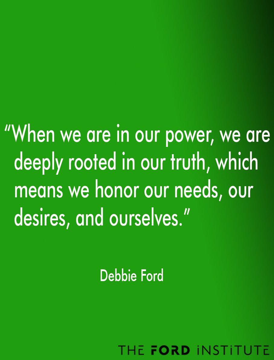 Debbie_Ford's tweet image. “When we are in our power, we are deeply rooted in our truth, which means...” Debbie Ford
#TheFordInstitute