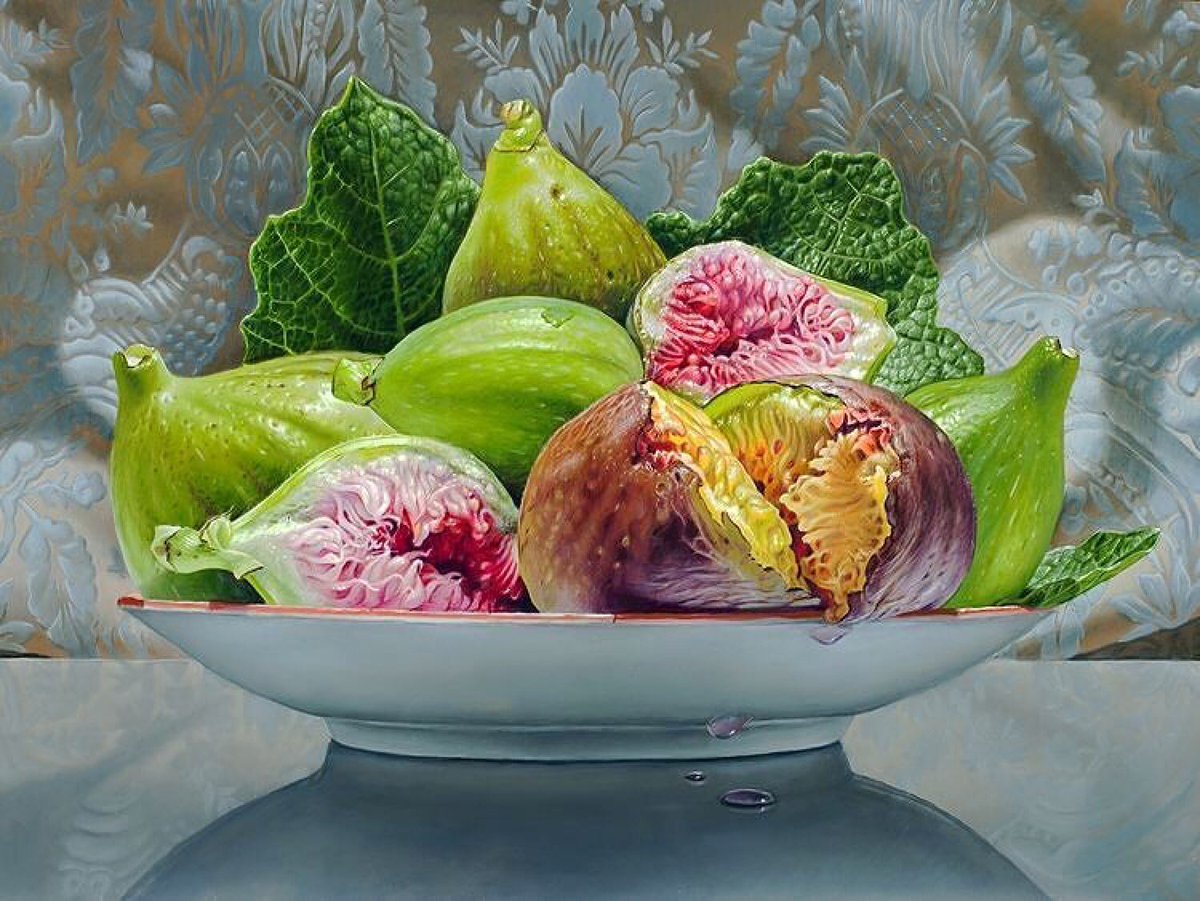 HellionGallery's tweet photo. Plate of Figs #ericwert Eric has a solo show at Hellion coming up this October. @ericwert https://t.co/oxvSCkRlV6