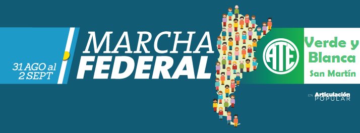 ATE_VyB_SM's tweet photo. Se viene la #MarchaFederal.. https://t.co/iEYQhc3Cwx