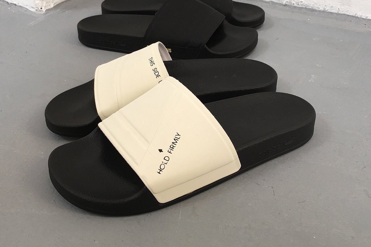 raf simons x adidas slides