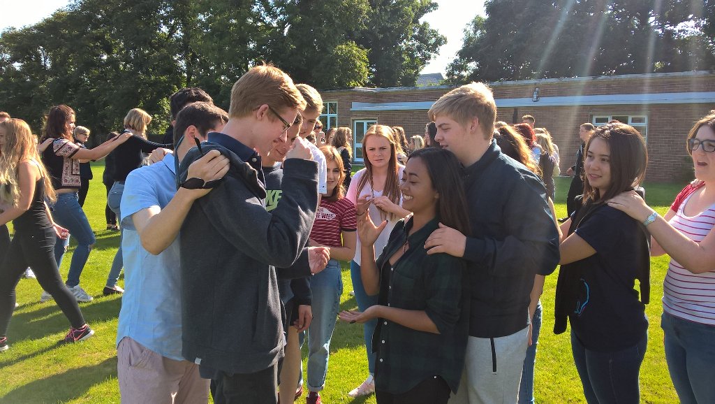 InspirEngage's tweet photo. Kicking off our #socent boot camp with an energetic game of rock, paper, scissors! @ncs @FlyingFutures https://t.co/X1torY4jW0